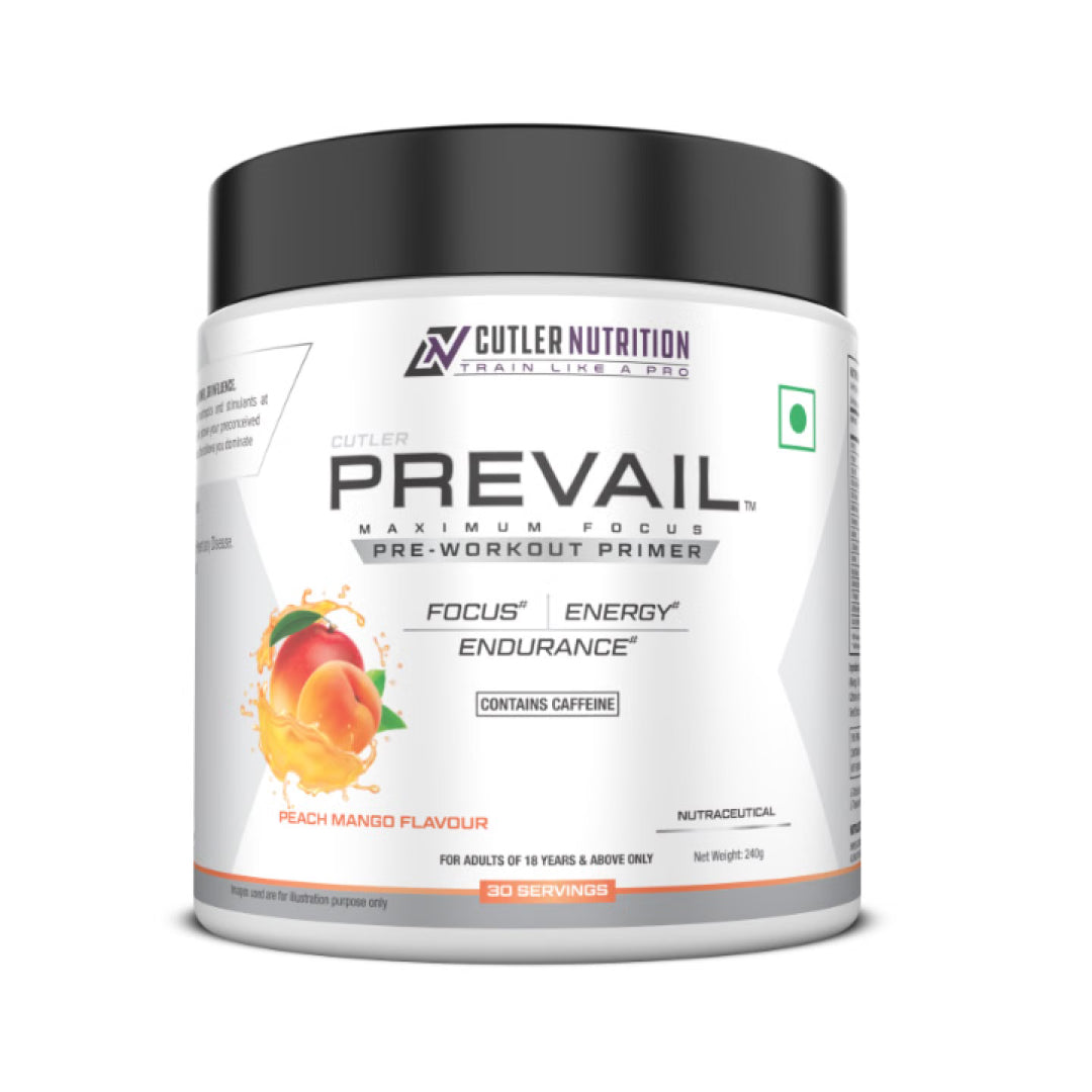Cutler Nutrition Prevail Pre Best By 9/2026