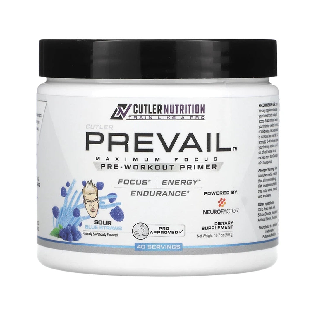 Cutler Nutrition Prevail Pre Best By 9/2026