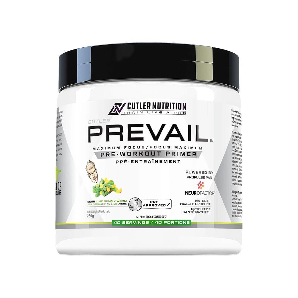 Cutler Nutrition Prevail Pre Best By 9/2026
