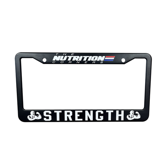 Nutrition Corners License Plate Cover Black