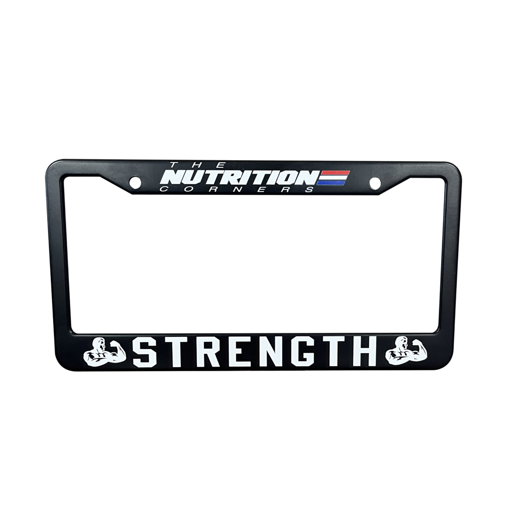 Nutrition Corners License Plate Cover Black