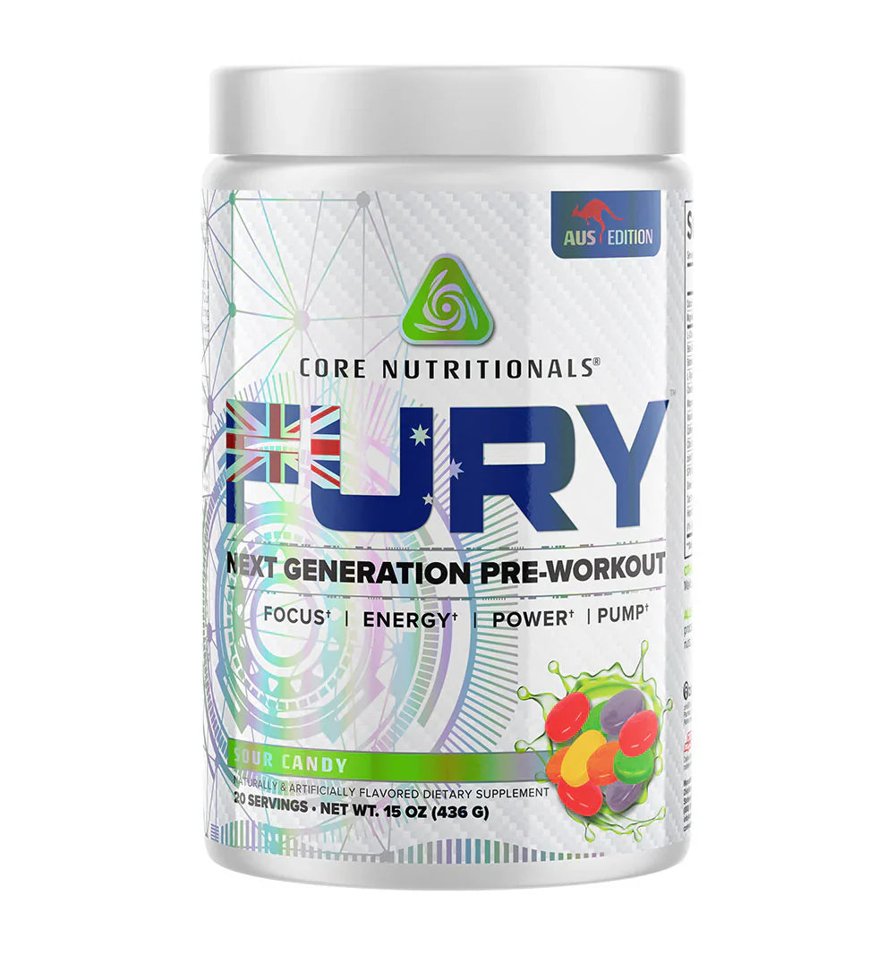 Core Nutritionals Fury Aus Edition Best by 06/2026