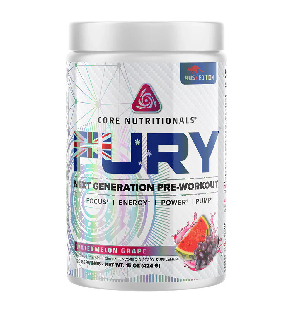 Core Nutritionals Fury Aus Edition Best by 06/2026
