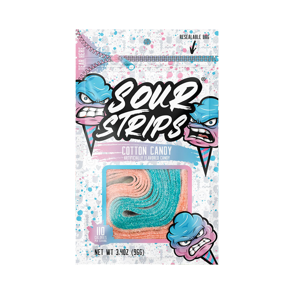 Sour Strips Cotton Candy