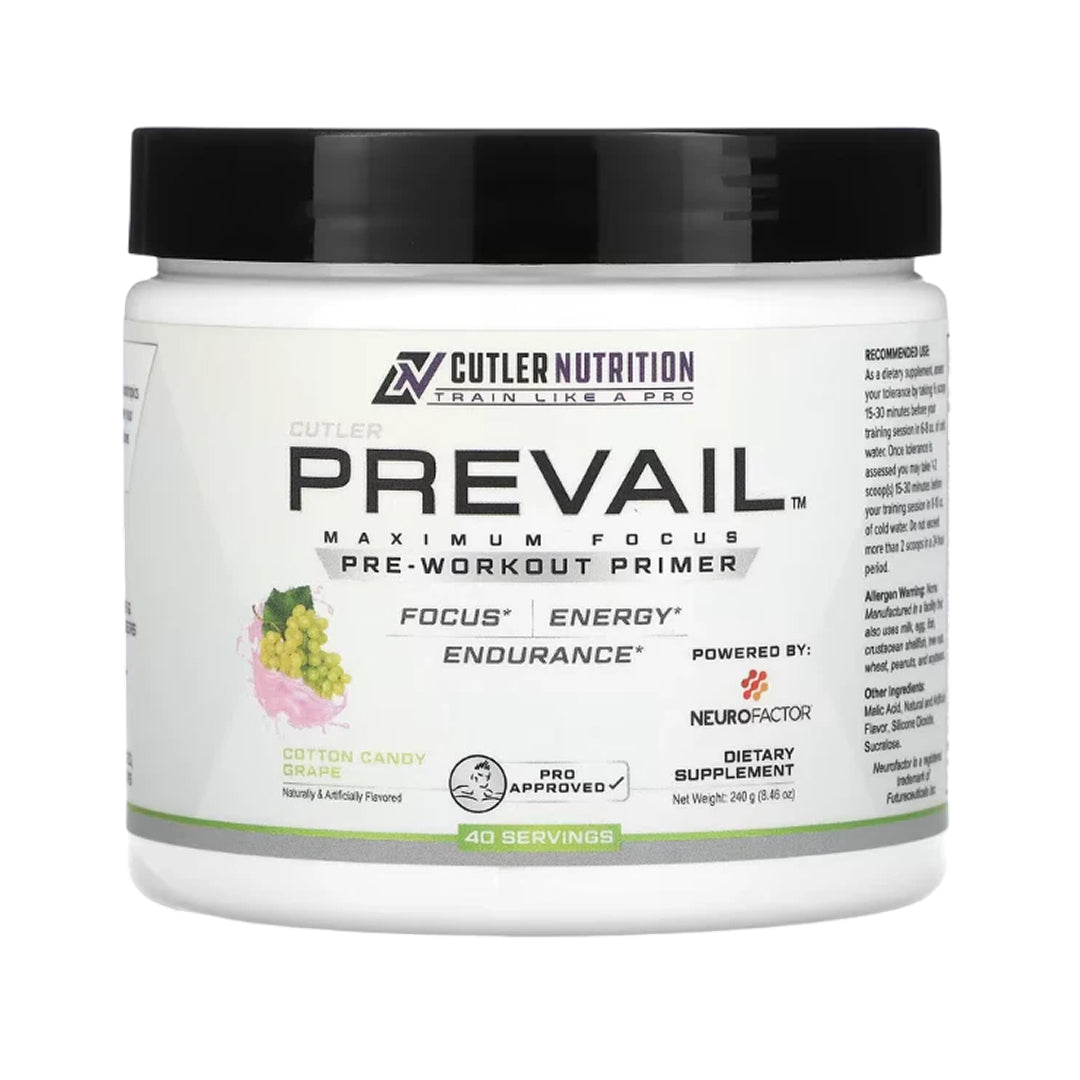 Cutler Nutrition Prevail Pre Best By 9/2026