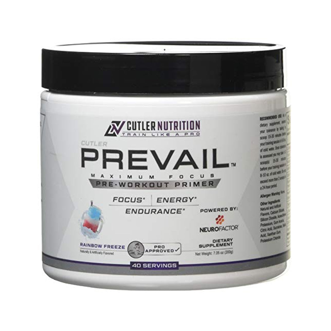 Cutler Nutrition Prevail Pre Best By 9/2026