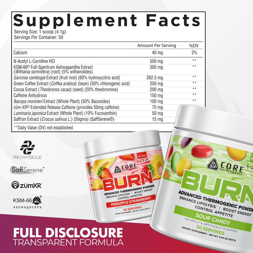 Core Nutritionals Burn (New Flavors)