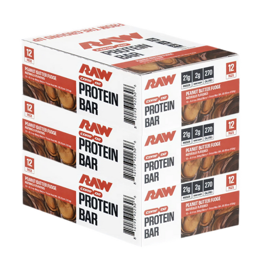 Buy 2 RAW Nutrition Protein Bars Get 1 FREE