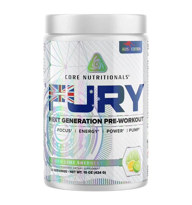 Core Nutritionals Fury Aus Edition Best by 06/2026