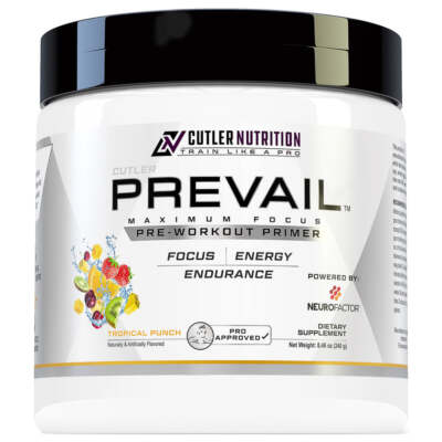 Cutler Nutrition Prevail Pre Best By 10/2026